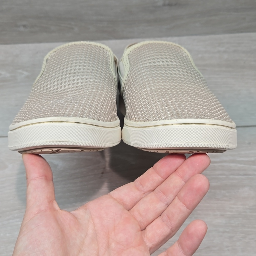 Olukai Women Pehuea Comfort Slip-On Sneakers in Light Beige Shoes Sz 8.5 - Picture 5 of 11